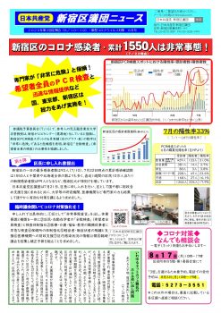 新宿区議団ニュース ２０２０年８月号　第２回定例会報告と新型コロナ対策